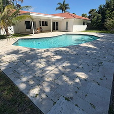Travertine-Pool-Deck-Cleaning-Polymeric-Sand-Joint-Restoration-in-North-Palm-Beach-FL 7