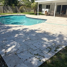 Travertine-Pool-Deck-Cleaning-Polymeric-Sand-Joint-Restoration-in-North-Palm-Beach-FL 5